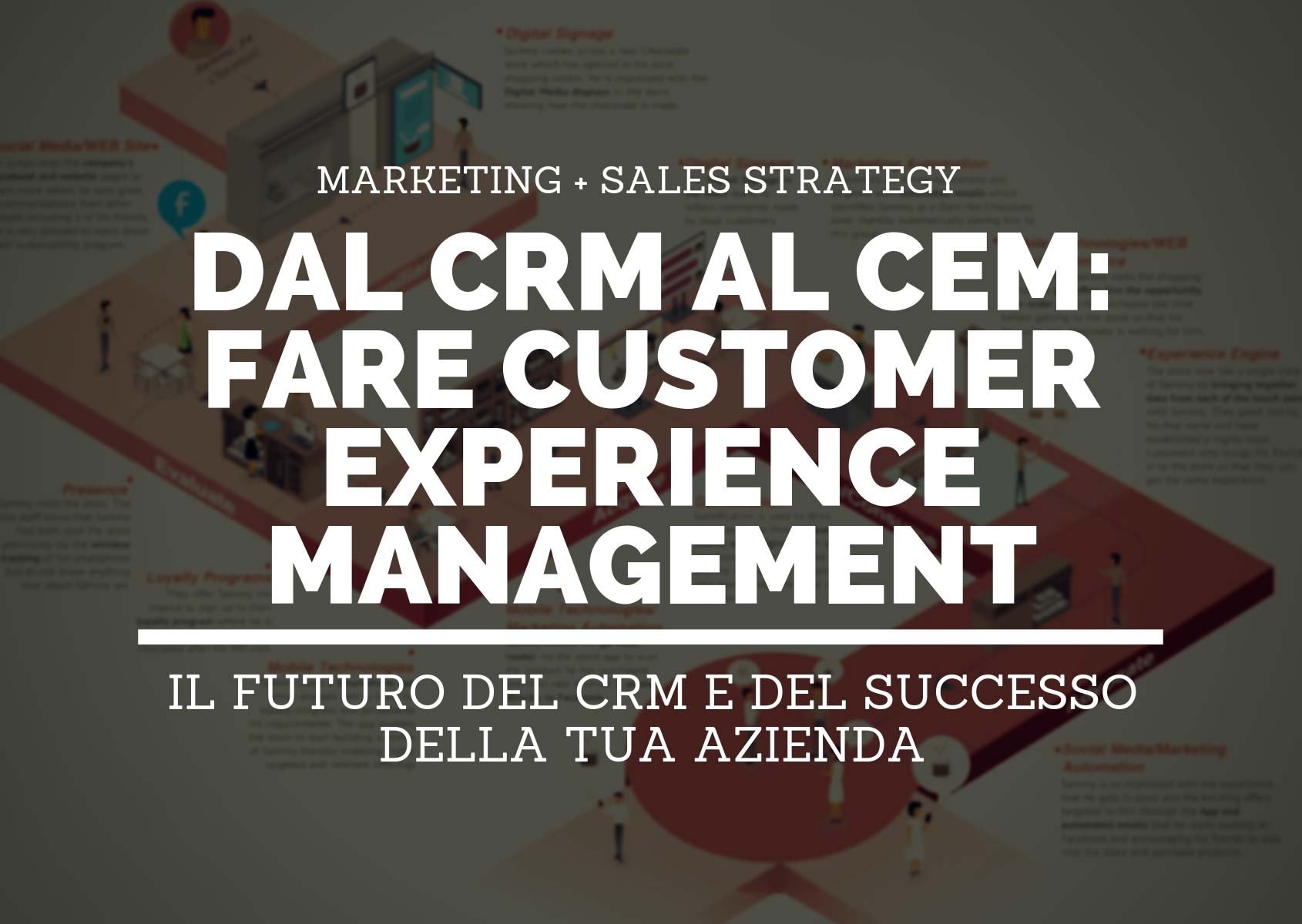 Customer Experience Management (CEM o CXM): il futuro del CRM e del successo della tua azienda