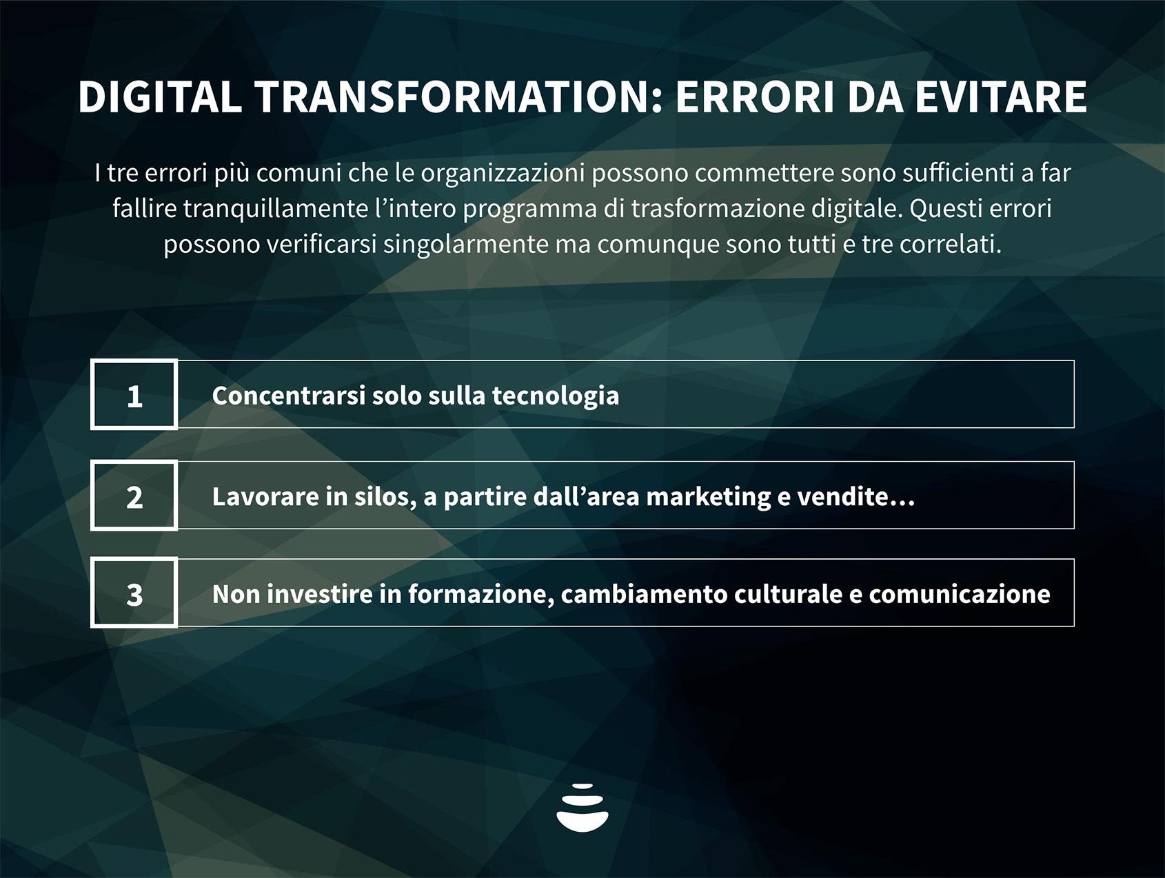Gli errori da evitare nell’implementazione della digital transformation